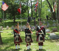 Detroit Michigan Bagpiper Memorial Service